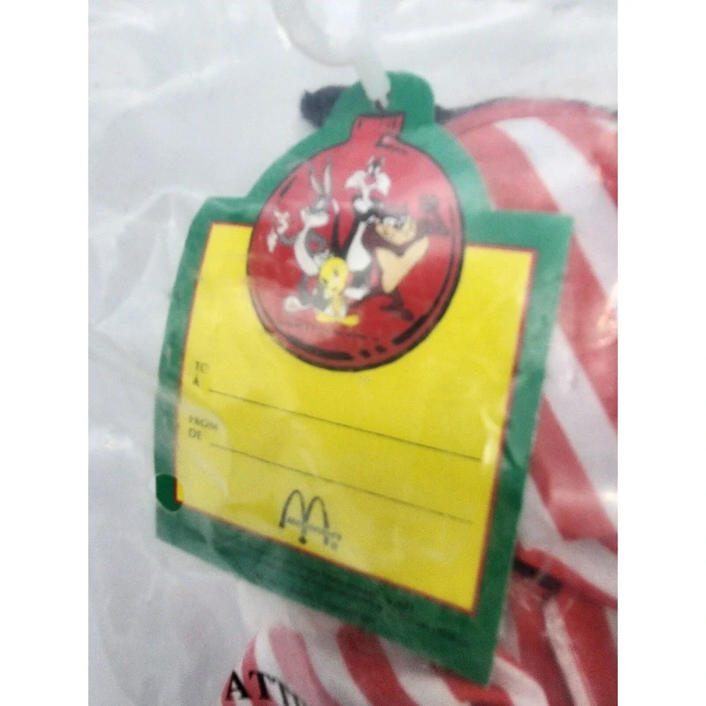 Sylvester in Striped‎ PJs 1992 McDonald's Plush NEW Sealed Looney Tunes